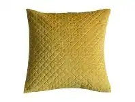 LivingStyles Javier Quilted Feather Filled Scatter Cushion, Ochre offer