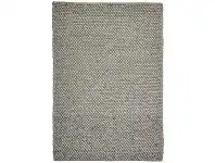 LivingStyles Aspen Handwoven Wool Rug, 290x200cm, Metal offer