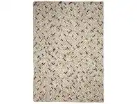 LivingStyles Crisscross Handwoven Wool Rug, 330x240cm, Cream / Red offer