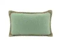 LivingStyles Belrose Linen Lumbar Cushion, Sage offer