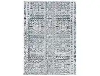 LivingStyles Amristar Glenroy Modern Tribal Rug, 330x240cm, Blue offer