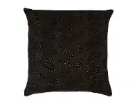 LivingStyles Rousset Embroidered Lace Velvet Scatter Cushion, Charcoal offer