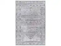 LivingStyles Kimberley Aztec Modern Rug, 330x240cm, Grey offer