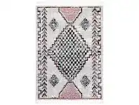 LivingStyles Mansour No.03 Modern Rug, 330x240cm, Grey / Pink offer