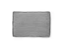 LivingStyles Lorton Corduroy Fabric Lumbar Cushion, Grey offer