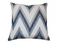 LivingStyles Claremont Embroidered Canvas Euro Cushion Cover, Blue offer