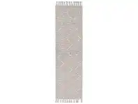 LivingStyles Goa No.02 Hand Tufted Modern Wool Runner Rug, 300x80cm, Grey offer