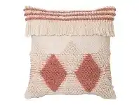 LivingStyles Addie Cotton Scatter Cushion, Clay Pink offer