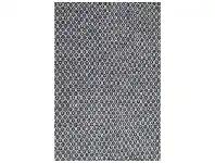 LivingStyles Star Hand Woven Wool Rug, 340x250cm, Slate / Beige offer