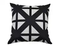 LivingStyles Havana Fabric Indoor / Outdoor Scatter Cushion Cover, Black / Ecru offer