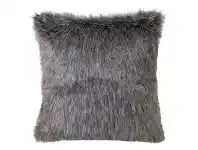 LivingStyles Grey Wolf Faux Fur Scatter Cushion offer