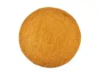 LivingStyles Vintage Design Homeware Benton Round Jute Rug, 200cm, Ochre offer
