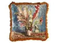 LivingStyles Beddinghouse Van Gogh Vase With Gladioli & Chinese Asters Velvet Scatter Cushion offer