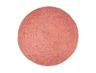 LivingStyles Vintage Design Homeware Benton Round Jute Rug, 200cm, Pink offer