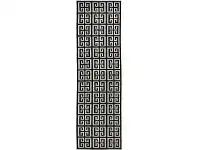 LivingStyles York Brenda Modern Runner Rug, 400x80cm, Black offer