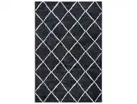 LivingStyles Kimberley Criss Cross Modern Rug, 290x200cm, Charcoal offer
