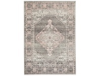 LivingStyles Avenue No.703 Tribal Rug, 330x240cm, Charcoal / Pink offer