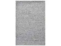 LivingStyles Barfi No.6220 Handwoven Wool Rug, 230x160cm, Ash Grey offer