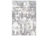 LivingStyles Bergen Abstract Modern Rug, 380x280cm, Grey / Blue offer