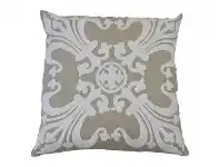 LivingStyles Provence Embroider Cotton Linen Scatter Cushion Cover, Natural offer