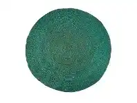 LivingStyles Vintage Design Homeware Benton Round Jute Rug, 200cm, Green offer