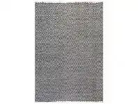 LivingStyles Tye Flat Woven Reversible Cotton Rug, 290x190cm, Black offer
