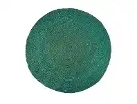 LivingStyles Vintage Design Homeware Benton Round Jute Rug, 150cm, Green offer