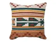 LivingStyles Almeria Cotton Scatter Cushion, Green Multi offer
