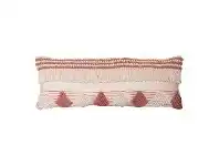 LivingStyles Addie Cotton Lumbar Cushion, Clay Pink offer