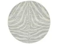 LivingStyles Chrome Savannah Modern Round Rug, 240cm offer
