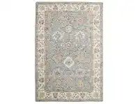 LivingStyles Provincial Kashan Hand Tuffted Wool Oriental Rug, 300x250cm, Sky offer