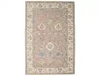 LivingStyles Provincial Kashan Hand Tuffted Wool Oriental Rug, 400x300cm, Blush offer