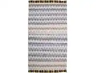 LivingStyles Retreat Diamond Hand Braided Wool & Cotton Rug, 300x200cm, Blue offer