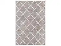 LivingStyles Kimberley Criss Cross Modern Rug, 150x80cm, Mocha offer