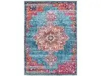 LivingStyles Radiance No.433 Bohemian Rug, 230x160cm, Marine / Fuchsia offer