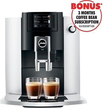 The Good Guys Jura E6 Automatic Coffee Machine - Platinum offer
