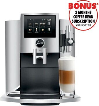 The Good Guys Jura S8 Automatic Coffee Machine - Chrome offer