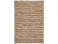 LivingStyles Chicago No.49 Handwoven Reversible Wool & Cotton Rug, 330x240cm, Brown offer