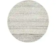 LivingStyles Chrome Harper Modern Tribal Round Rug, 240cm offer
