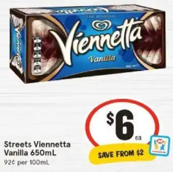 IGA Streets Viennetta Vanilla 650mL offer