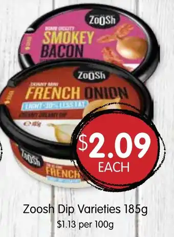 Spudshed Zoosh Dip Varieties 185g offer