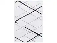 LivingStyles Kimberley Draft Line Modern Rug, 150x80cm, Charcoal / White offer