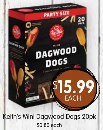 Spudshed Keith's Mini Dagwood Dogs 20pk offer