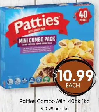 Spudshed Patties Combo Mini 40pk 1kg offer