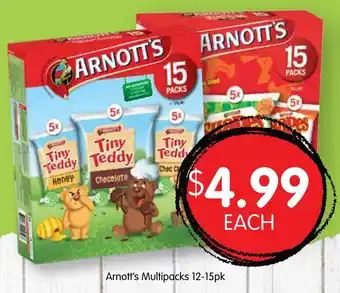 Spudshed Arnott's Multipacks 12-15pk offer