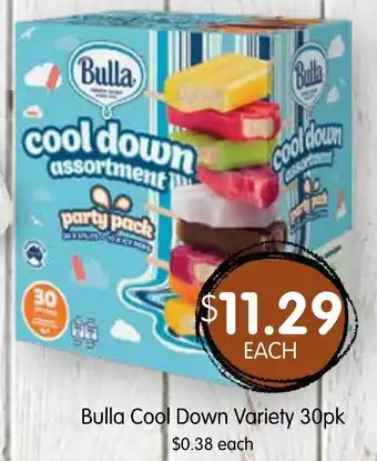 Spudshed Bulla Cool Down Variety 30pk offer