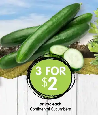 Spudshed Continental Cucumbers offer