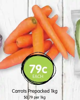 Spudshed Carrots Prepacked 1kg offer