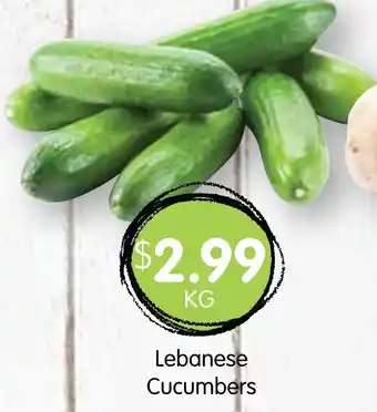 Spudshed Lebanese Cucumbers offer