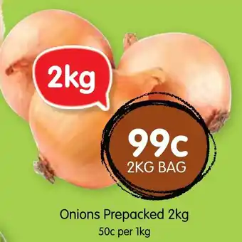 Spudshed Onions Prepacked 2kg offer